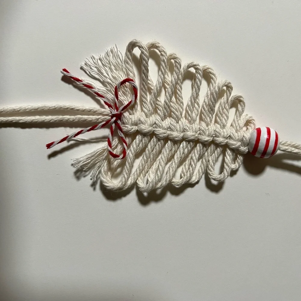 Macrame Christmas tree ornaments